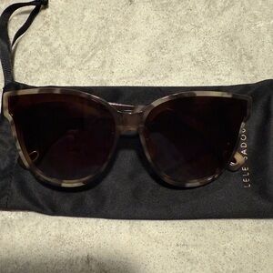 Lele Sadoughi Brooklyn Tortoiseshell Sunglasses